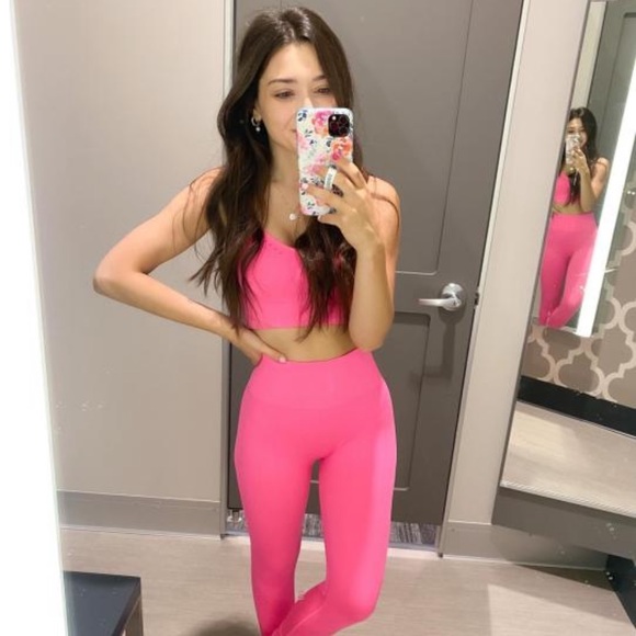 JoyLab Women's Leggings XL High-Rise Seamless 7/8 Black Activewear Workout New - Picture 5 of 10